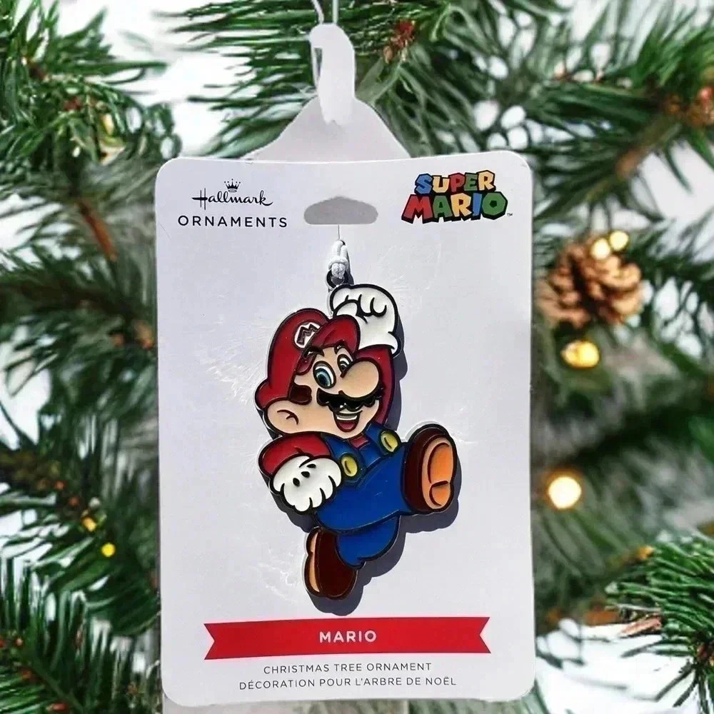 NEW HALLMARK/SUPER MARIO BROTHERS - Fun Mario - 2D Metal Christmas Ornament - Picture 5 of 6